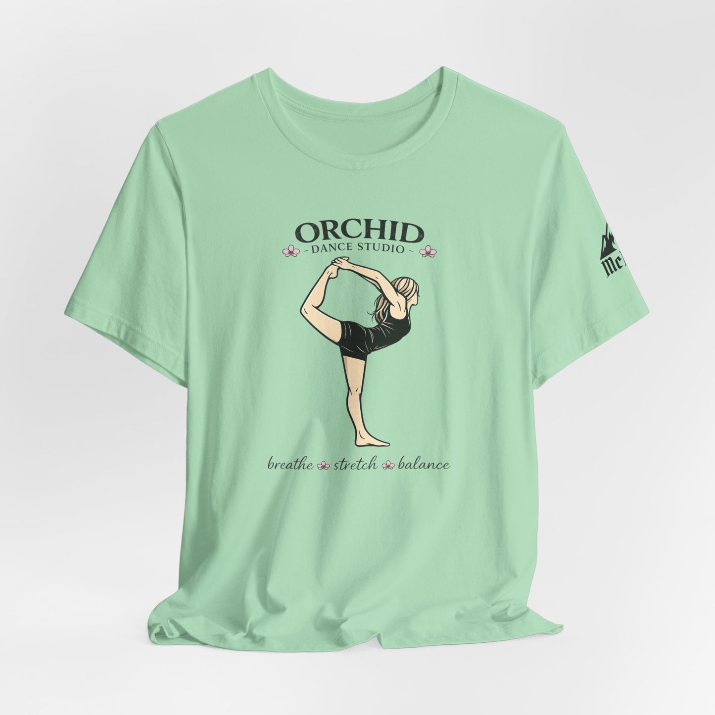 Dance Studio Tee — "Orchid Dance Studio" Ballet Pose Shirt