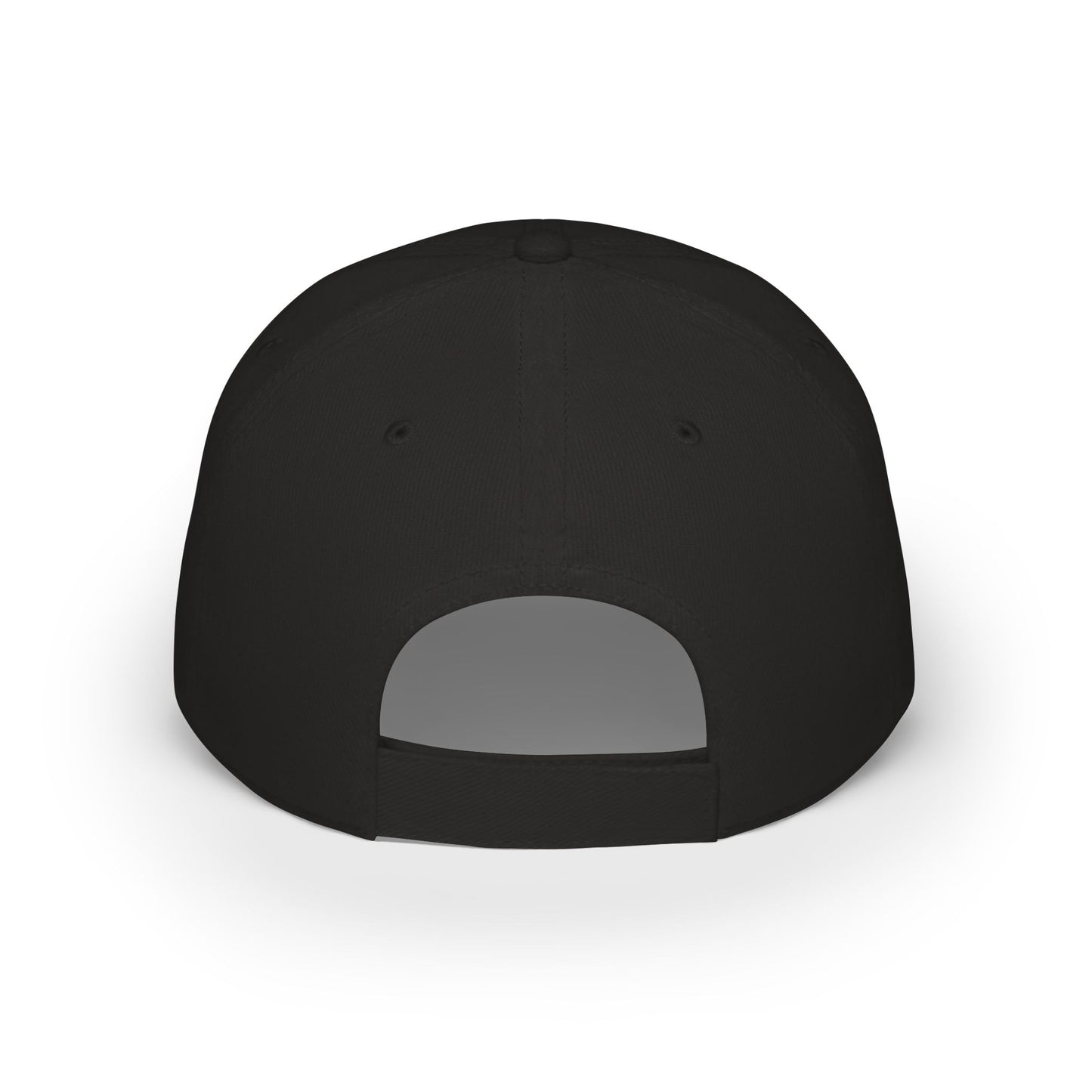 REVER Logo Low-Profile Baseball Cap — Distressed Black Designer Hat