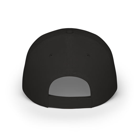 REVER Logo Low-Profile Baseball Cap — Distressed Black Designer Hat