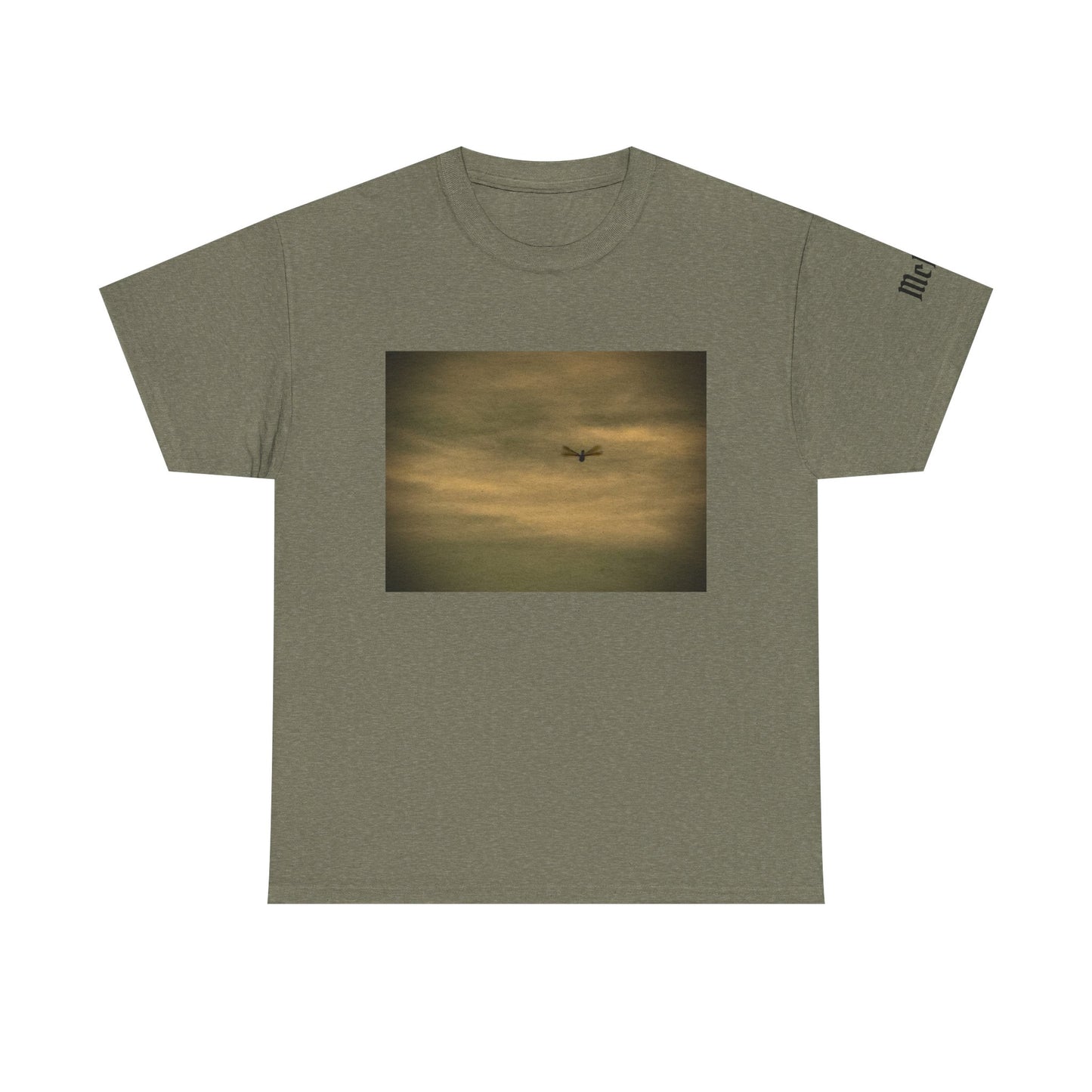 Vintage Sunset Dragonfly Tee — Moody Aviation Graphic T-Shirt