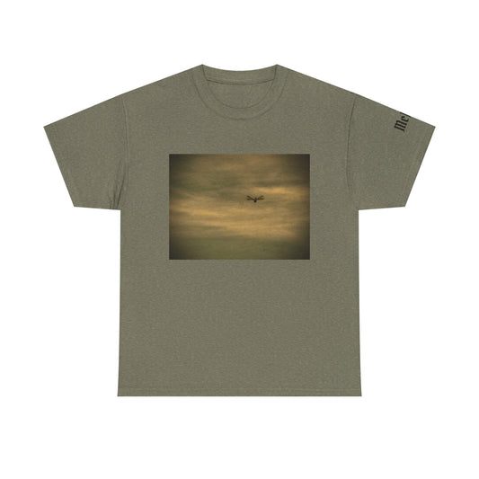 Vintage Sunset Dragonfly Tee — Moody Aviation Graphic T-Shirt