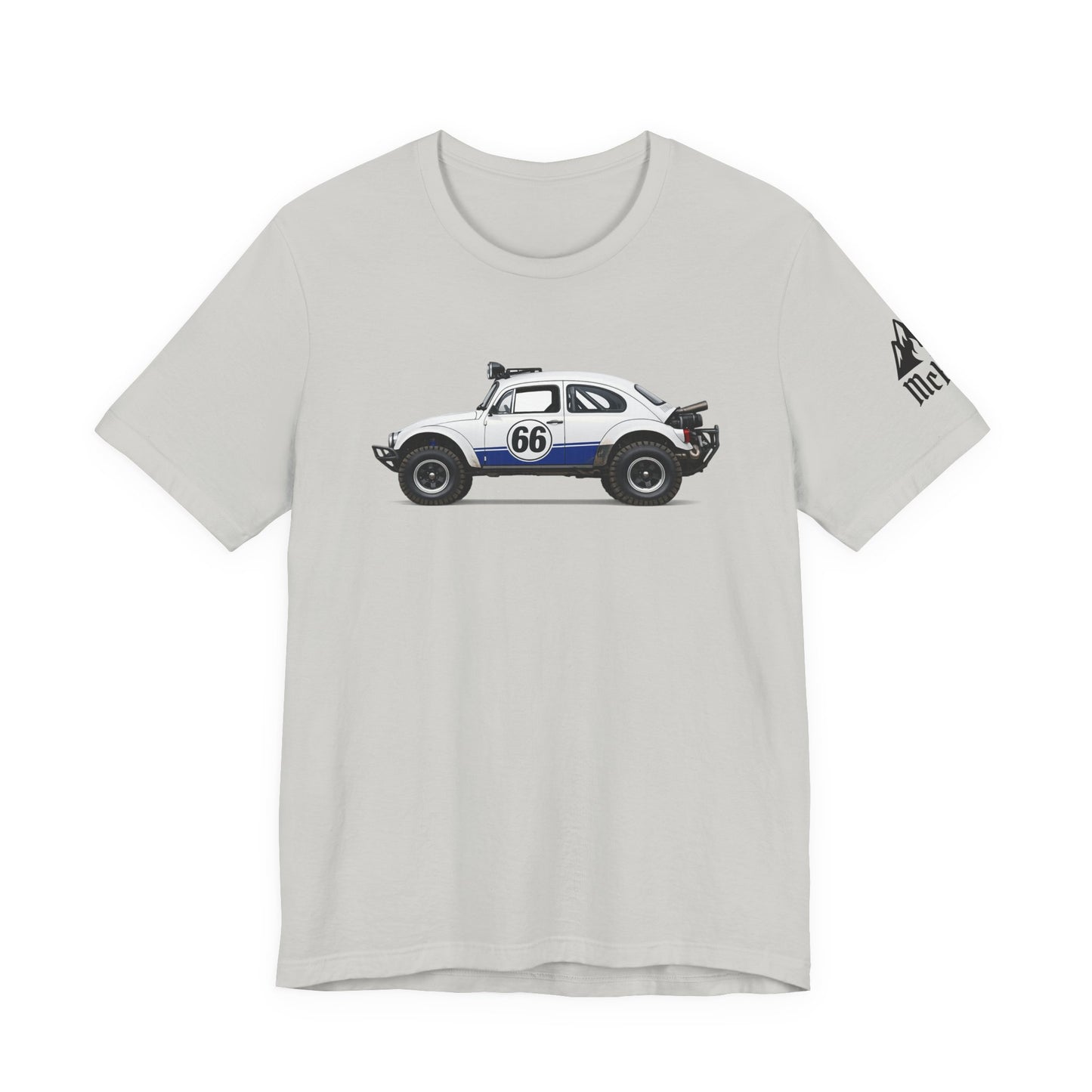 Vintage Baja Beetle Race Car T-Shirt — #66 Off-Road Classic Tee
