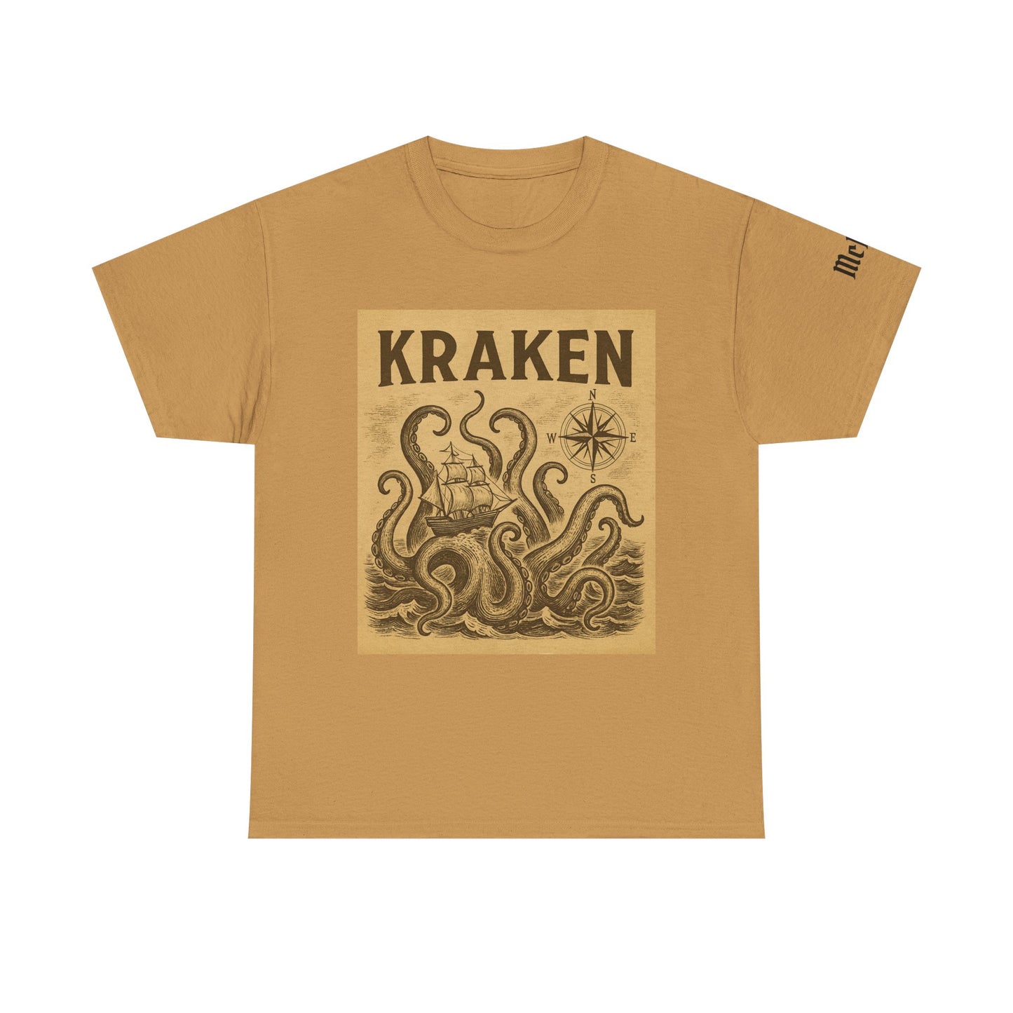 Kraken Vintage Nautical Tee — Retro Sea Monster Graphic T-Shirt