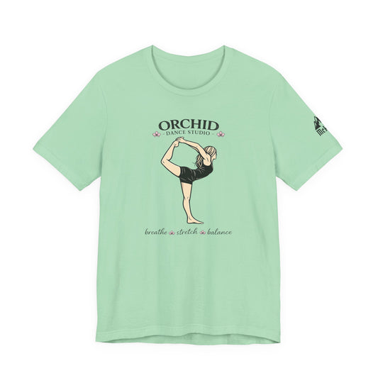 Dance Studio Tee — "Orchid Dance Studio" Ballet Pose Shirt