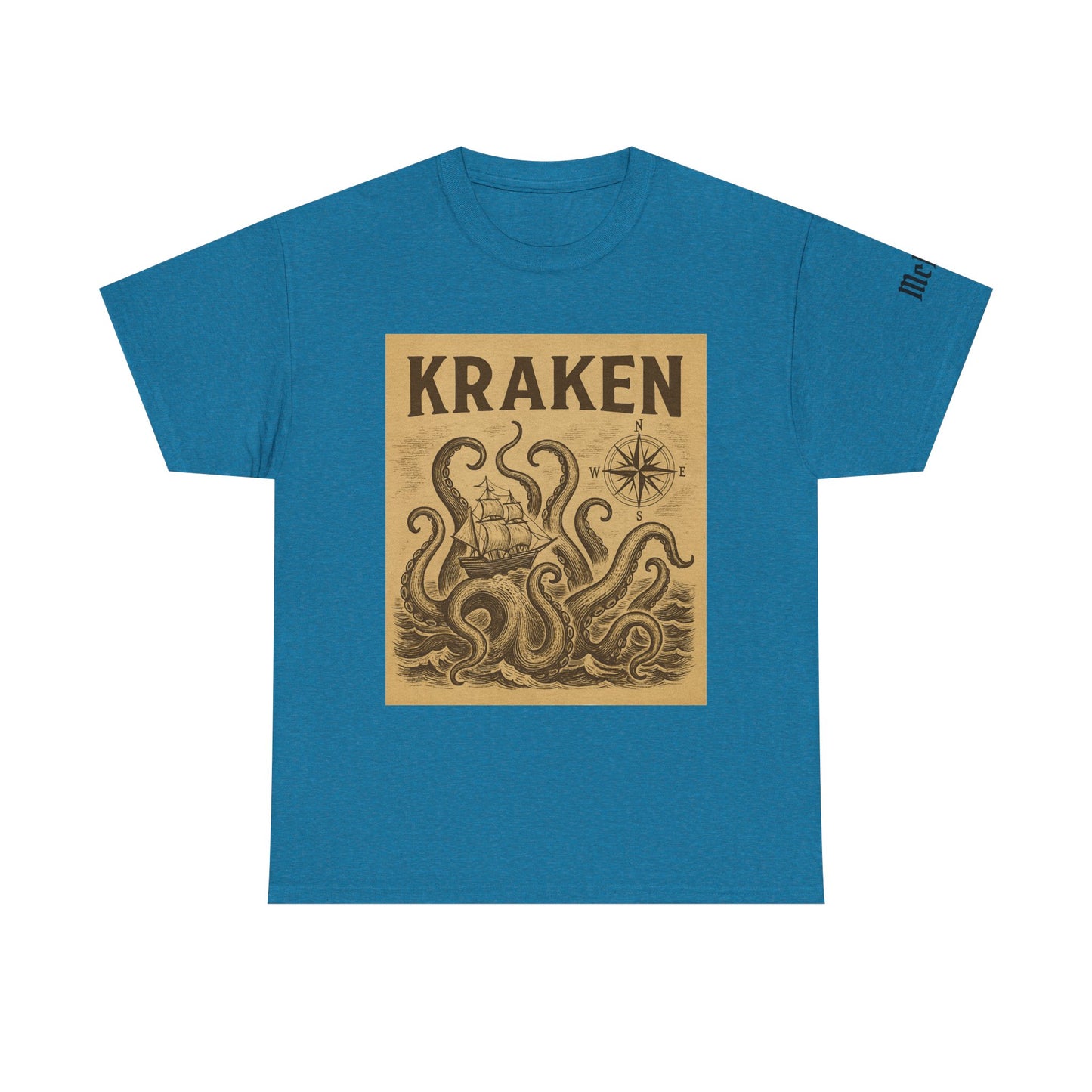 Kraken Vintage Nautical Tee — Retro Sea Monster Graphic T-Shirt