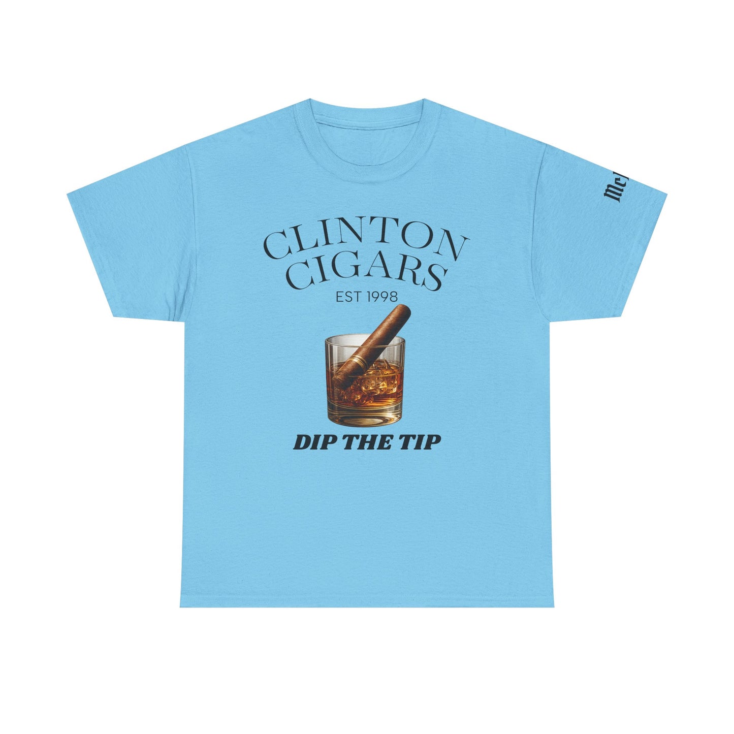 Cigar Lounge T‑Shirt — "Clinton Cigars: Dip The Tip" Graphic Tee