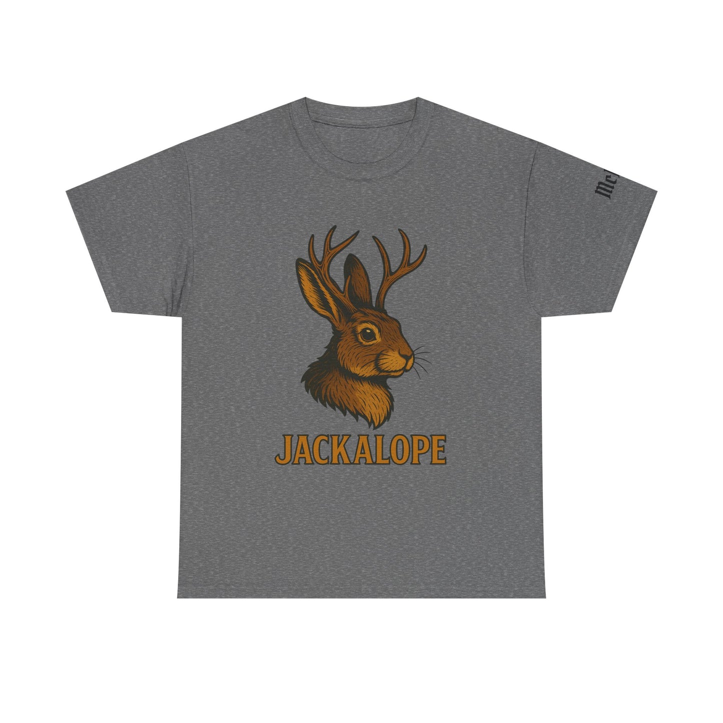 Jackalope Graphic T-Shirt — Vintage Mythical Rabbit Antlers Tee