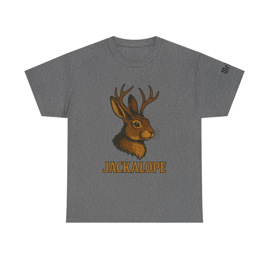 Jackalope Graphic T-Shirt — Vintage Mythical Rabbit Antlers Tee
