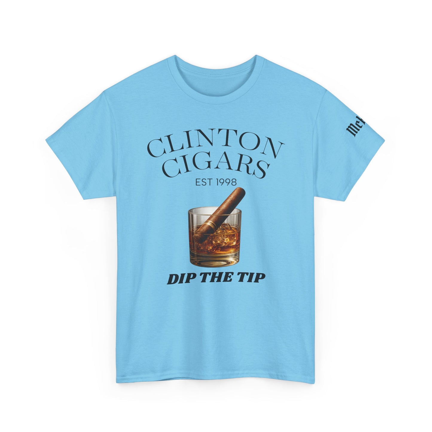 Cigar Lounge T‑Shirt — "Clinton Cigars: Dip The Tip" Graphic Tee