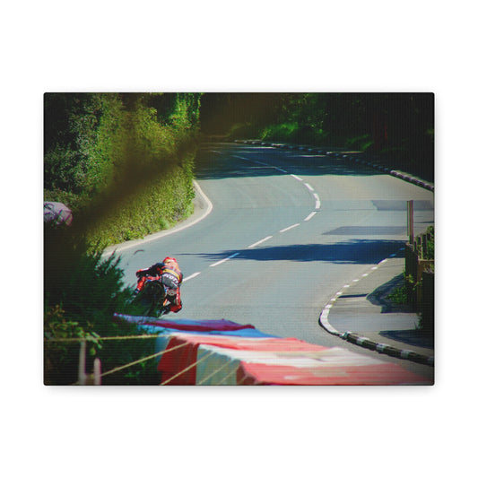 Motorcycle Canvas Print – Road Racing Wall Art