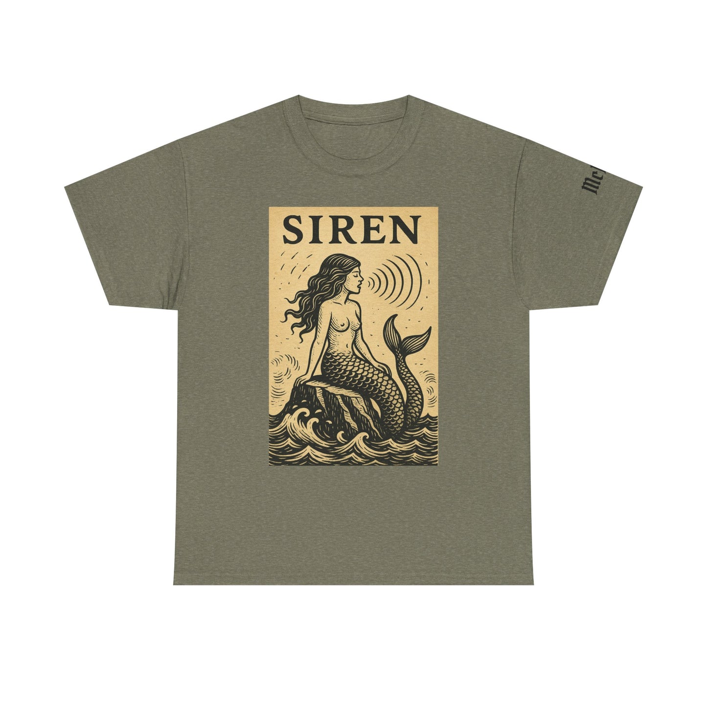 Siren Mermaid Graphic Tee – Vintage Nautical Poster T-Shirt