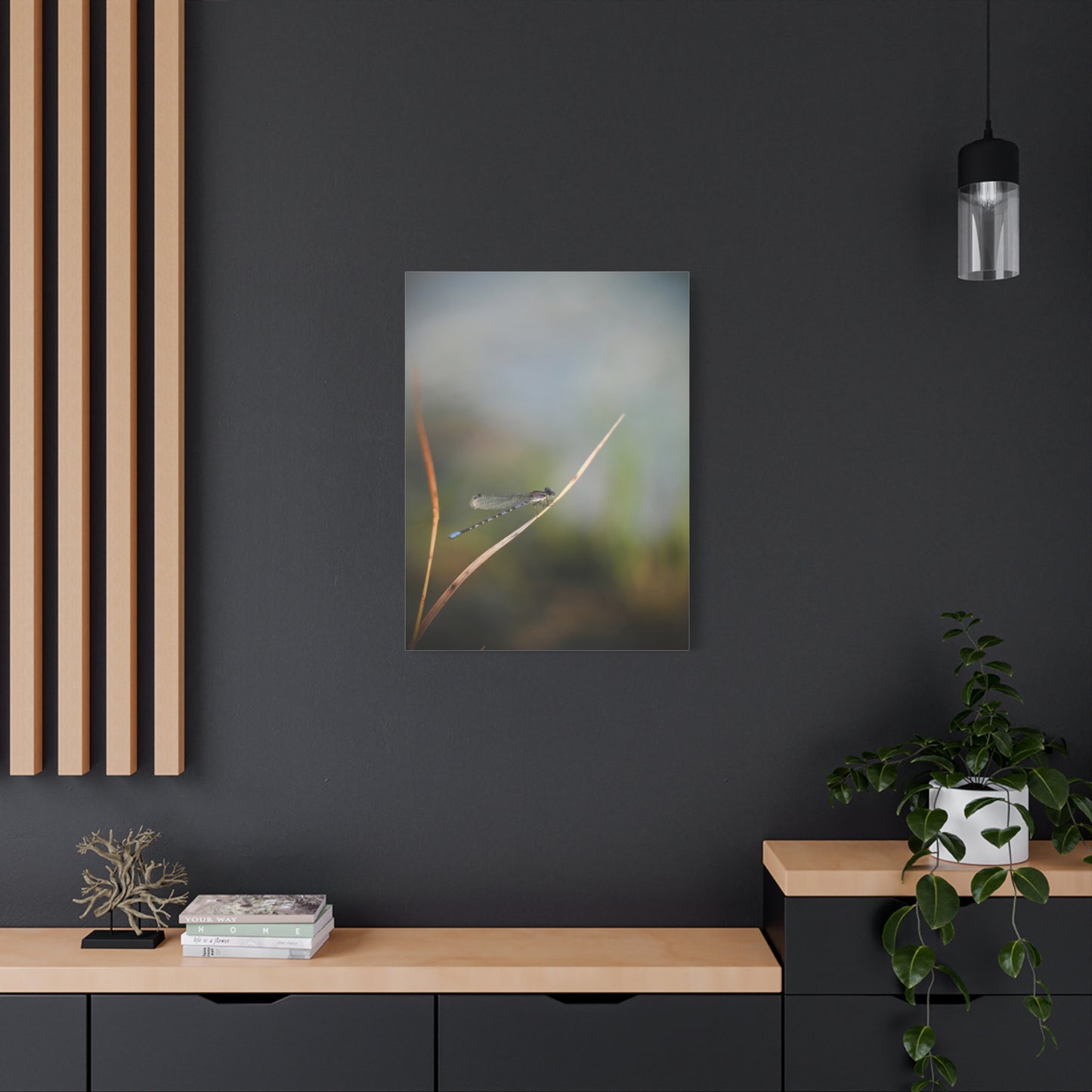 Dragonfly Meadow Matte Canvas Print – Stretched Wall Art