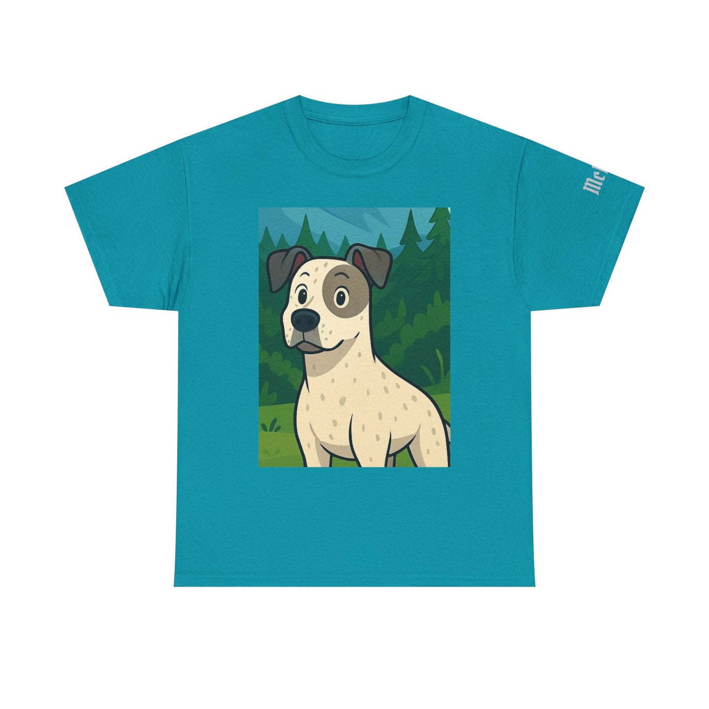Dog - Manxy - Portrait T‑Shirt – Cute Forest Pup Graphic Tee