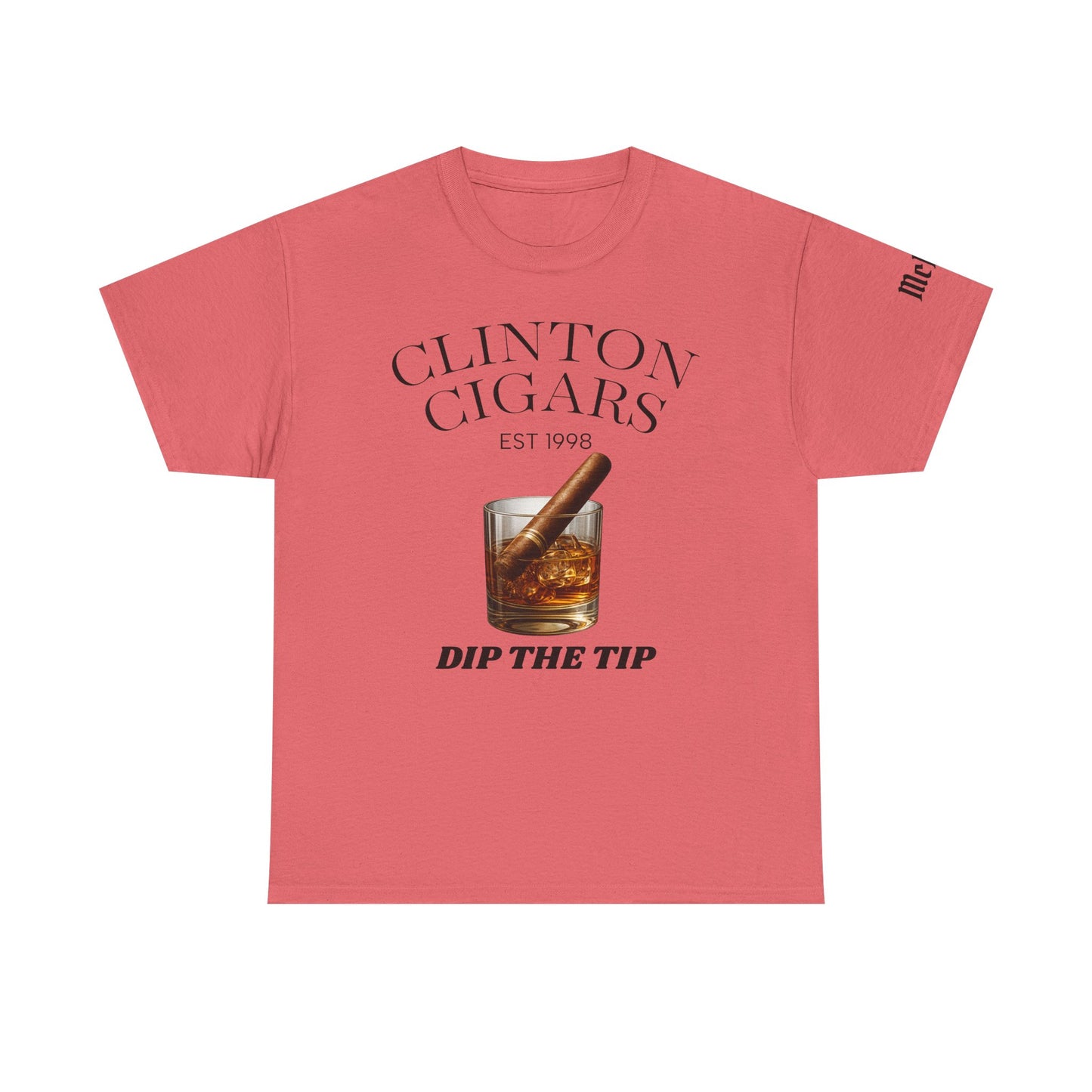 Cigar Lounge T‑Shirt — "Clinton Cigars: Dip The Tip" Graphic Tee