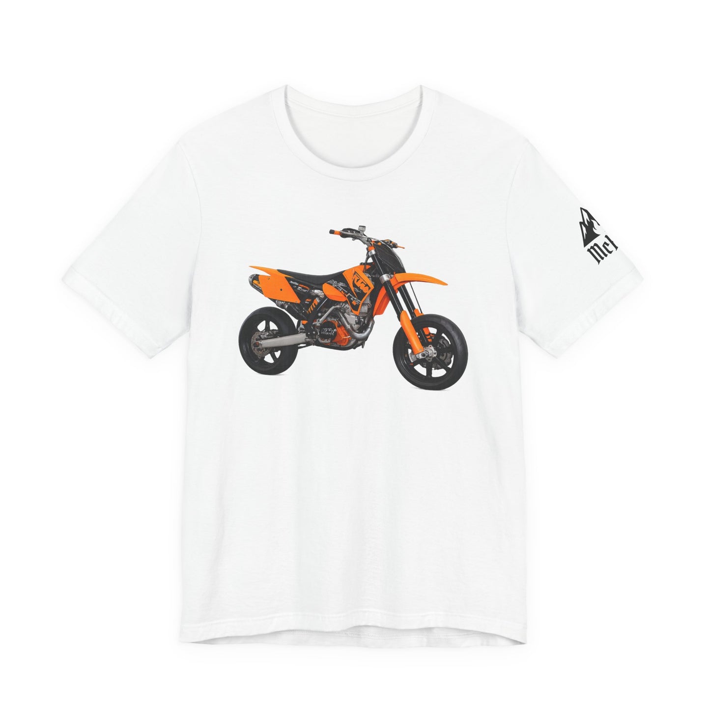 Dirt Bike Graphic Tee – Orange Motocross Motorcycle T‑Shirt