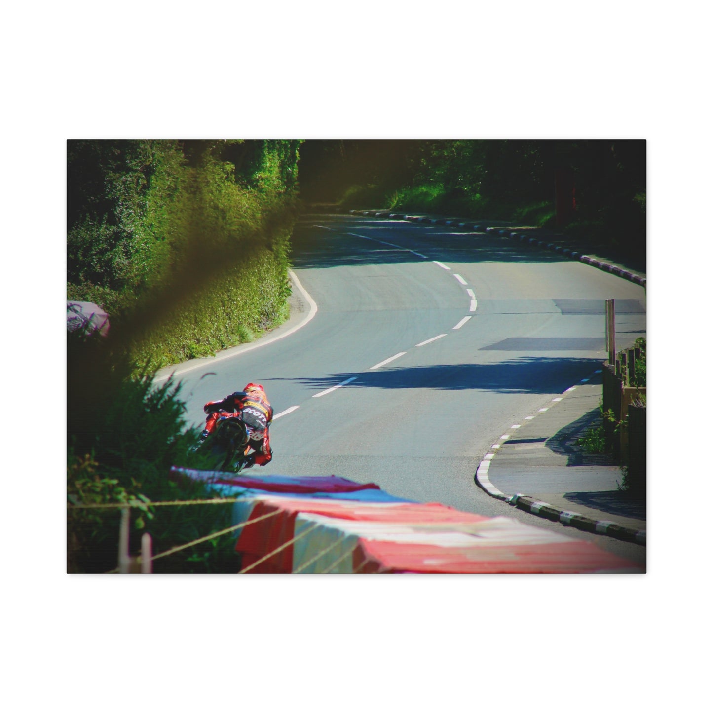 Motorcycle Canvas Print – Road Racing Wall Art