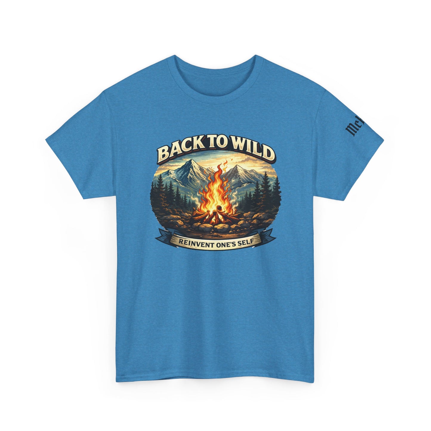 Back to Wild Campfire T-Shirt — Reinvent One's Self Outdoor Adventure Tee