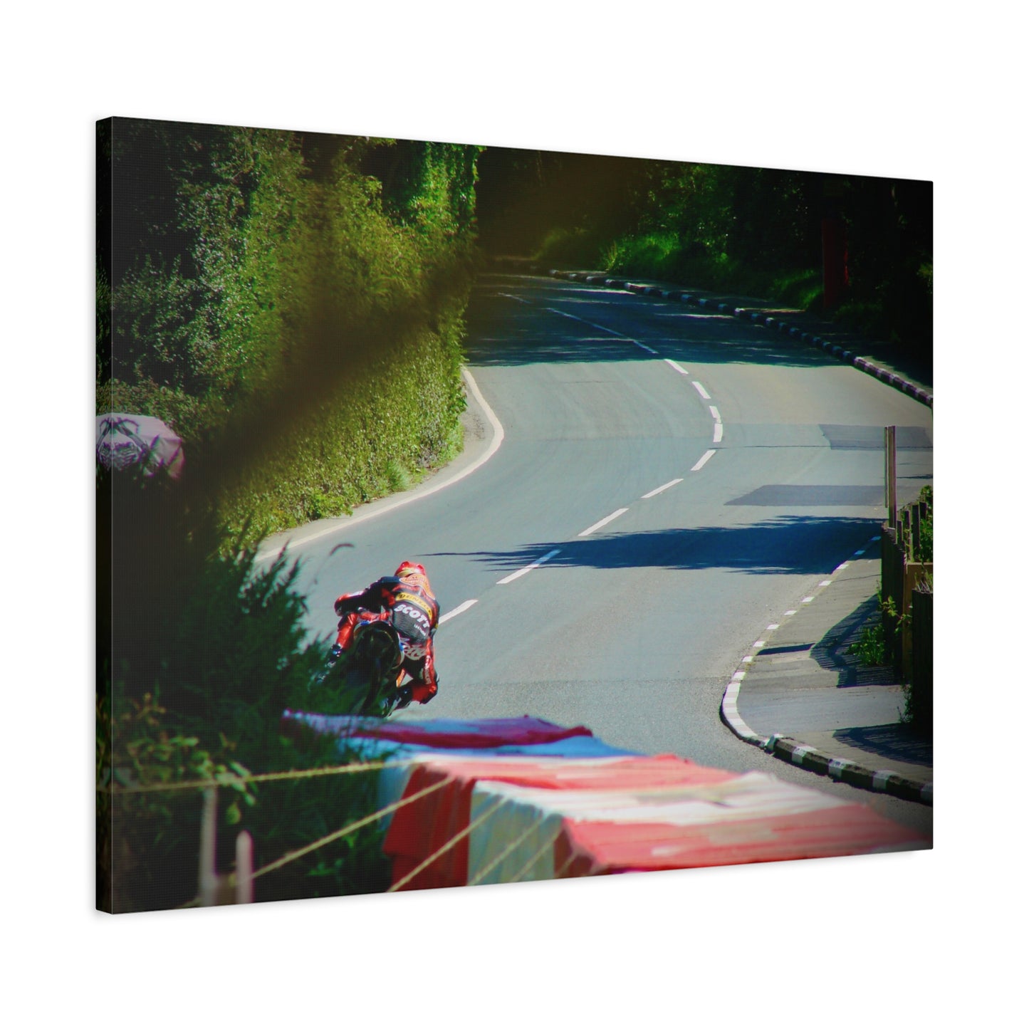 Motorcycle Canvas Print – Road Racing Wall Art
