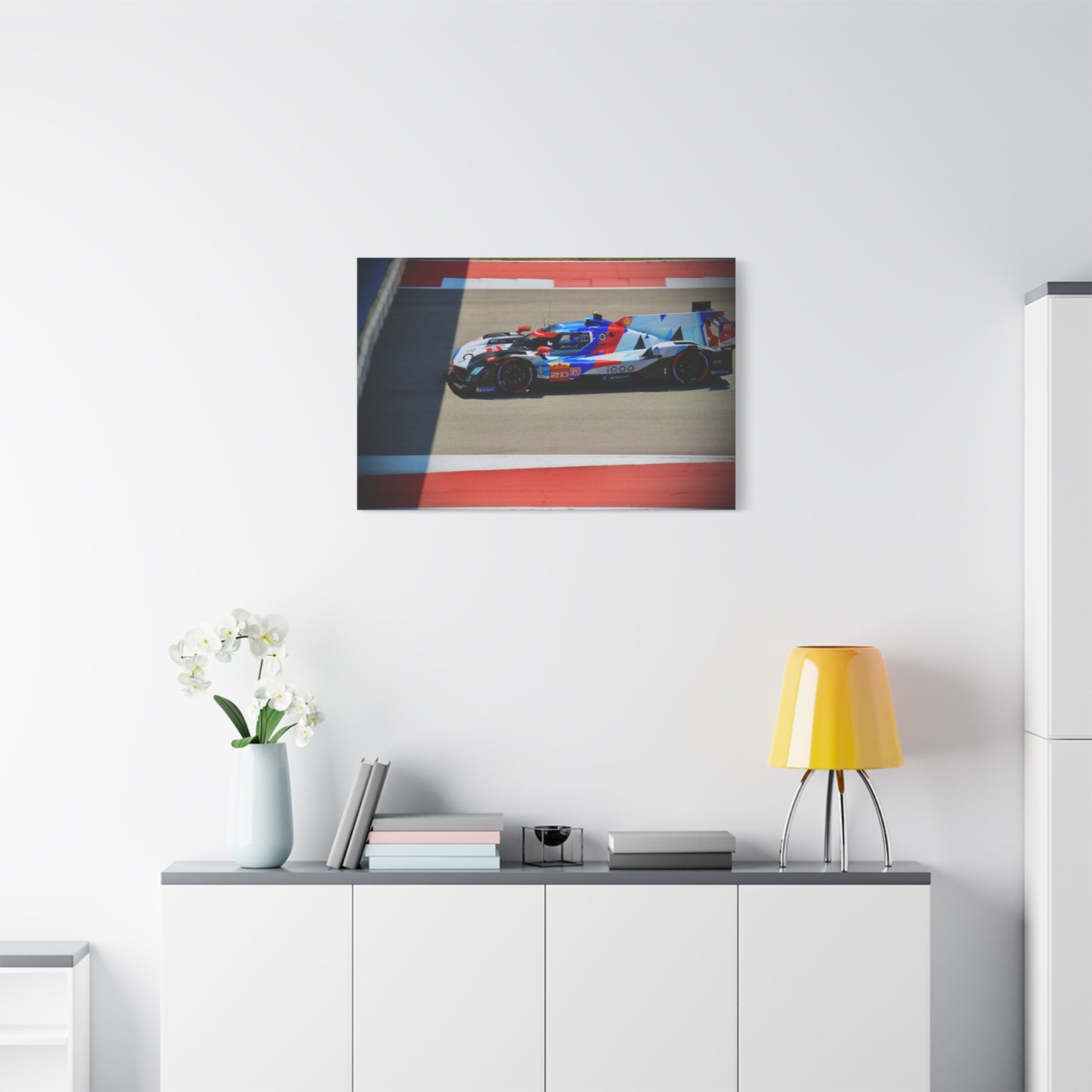 Prototype Race Car Canvas Print — Stretched Matte Motorsport Wall Art
