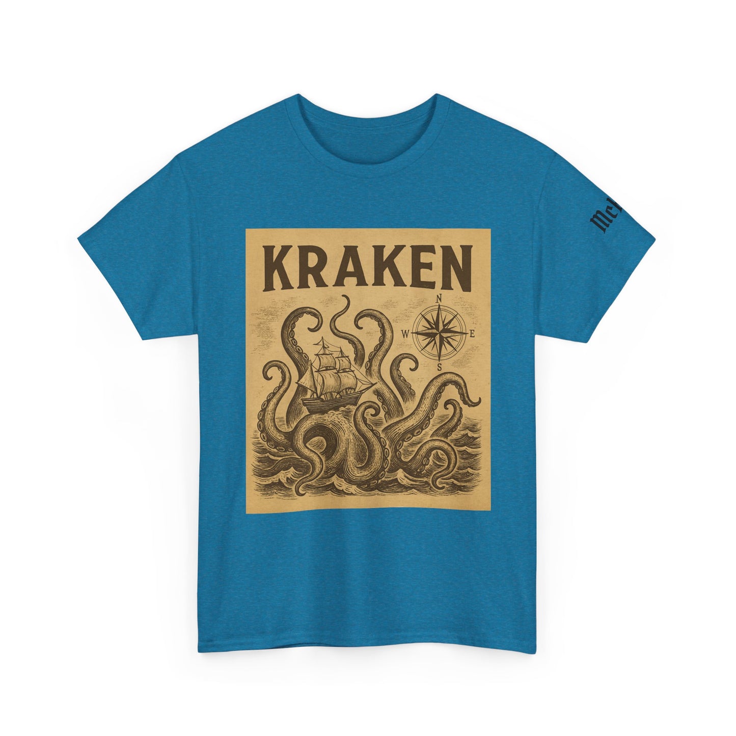 Kraken Vintage Nautical Tee — Retro Sea Monster Graphic T-Shirt