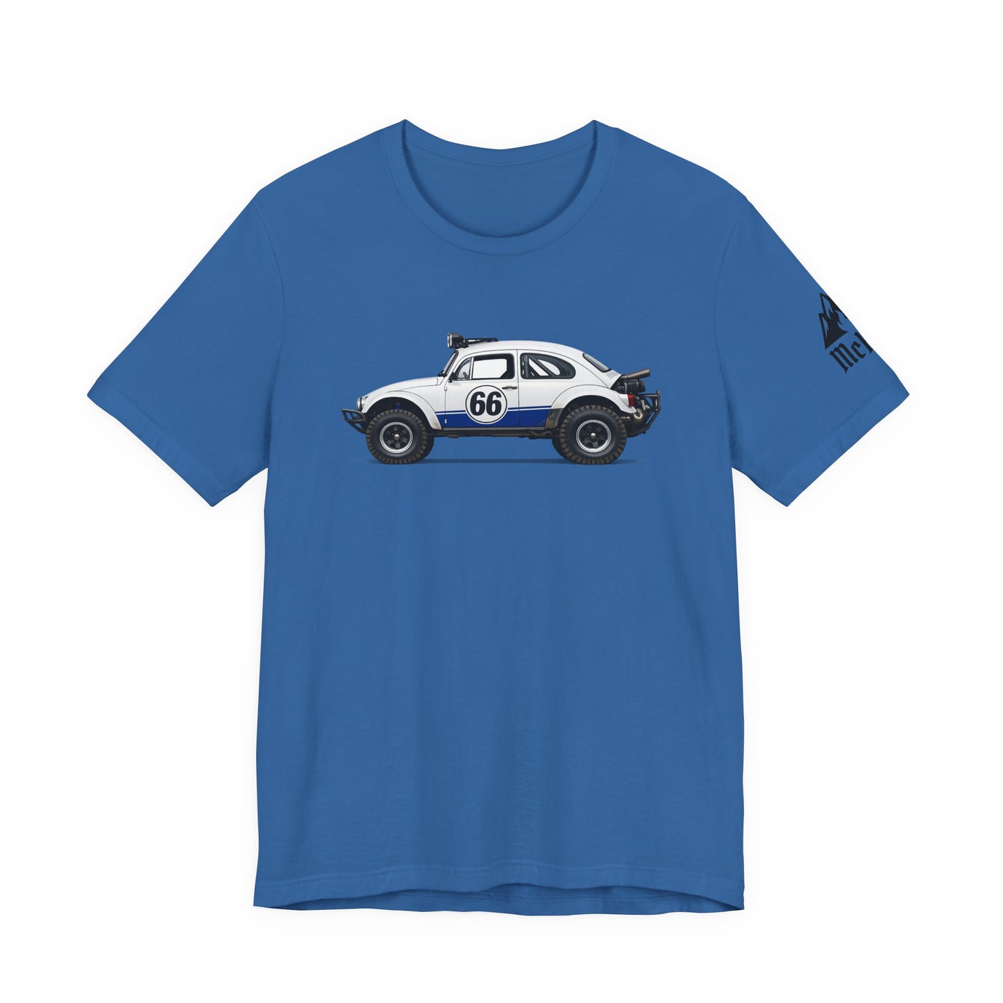 Vintage Baja Beetle Race Car T-Shirt — #66 Off-Road Classic Tee