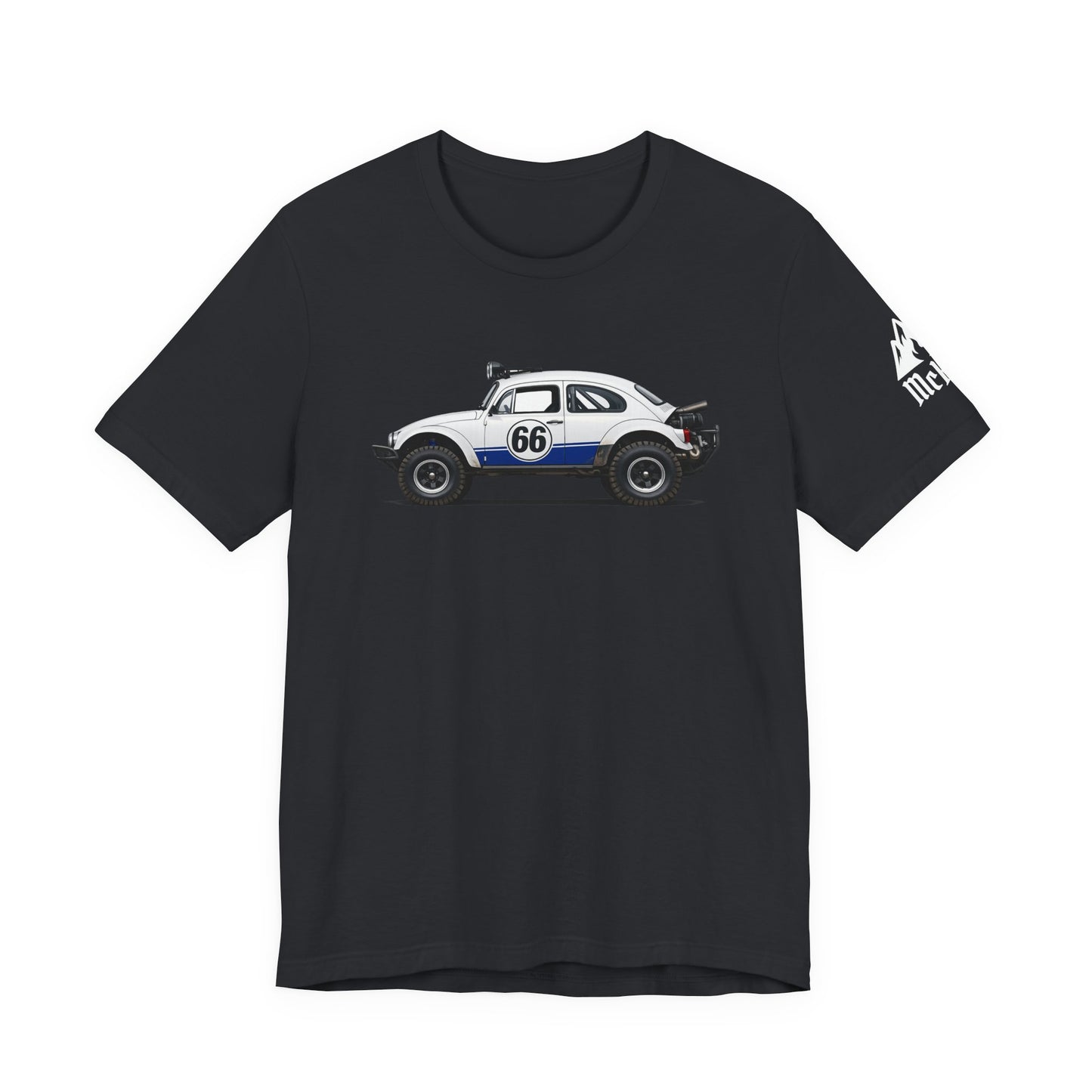 Vintage Baja Beetle Race Car T-Shirt — #66 Off-Road Classic Tee