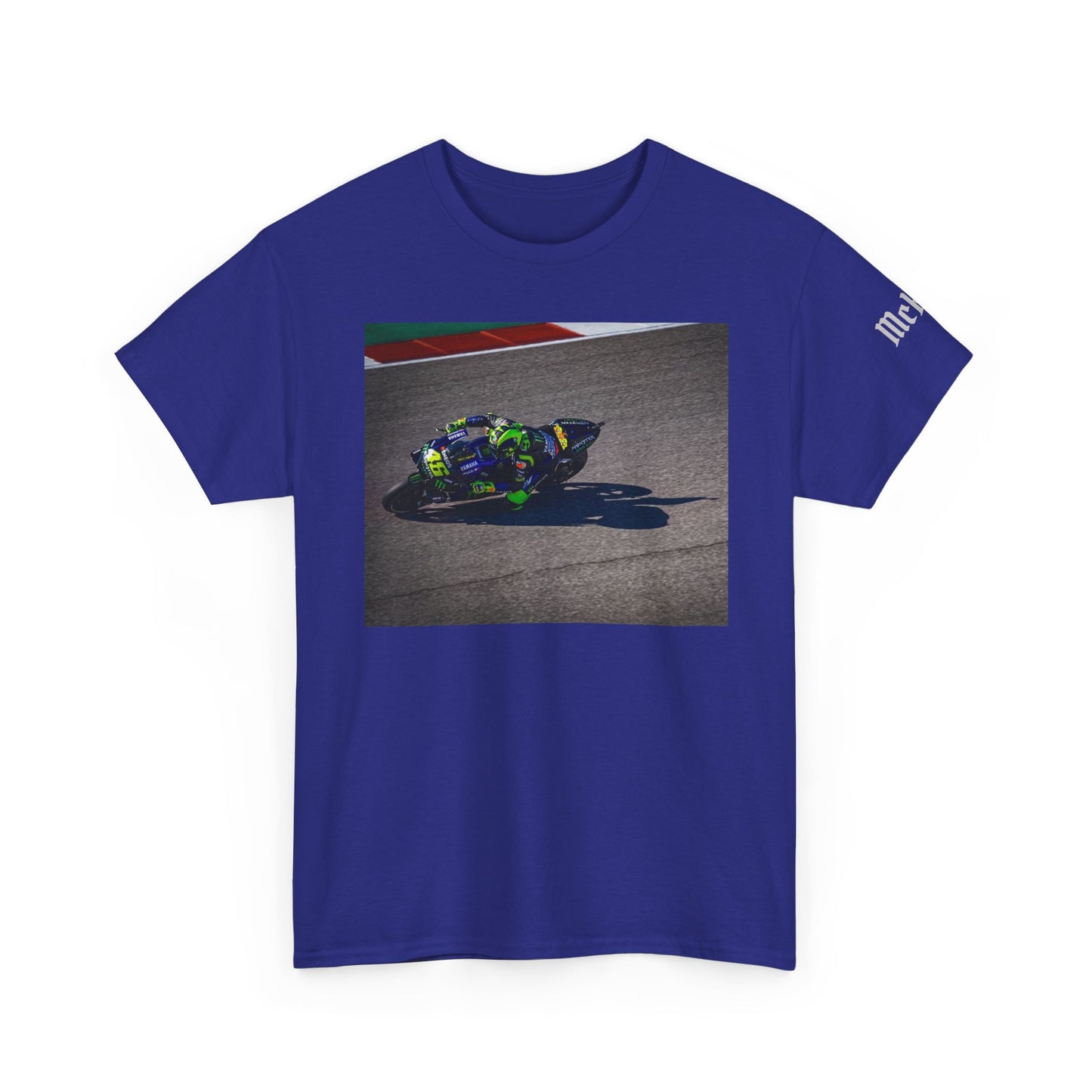Valentino Rossi VR46 Motorcycle Racing T‑Shirt — Track Rider Photo Tee for Racing Fans