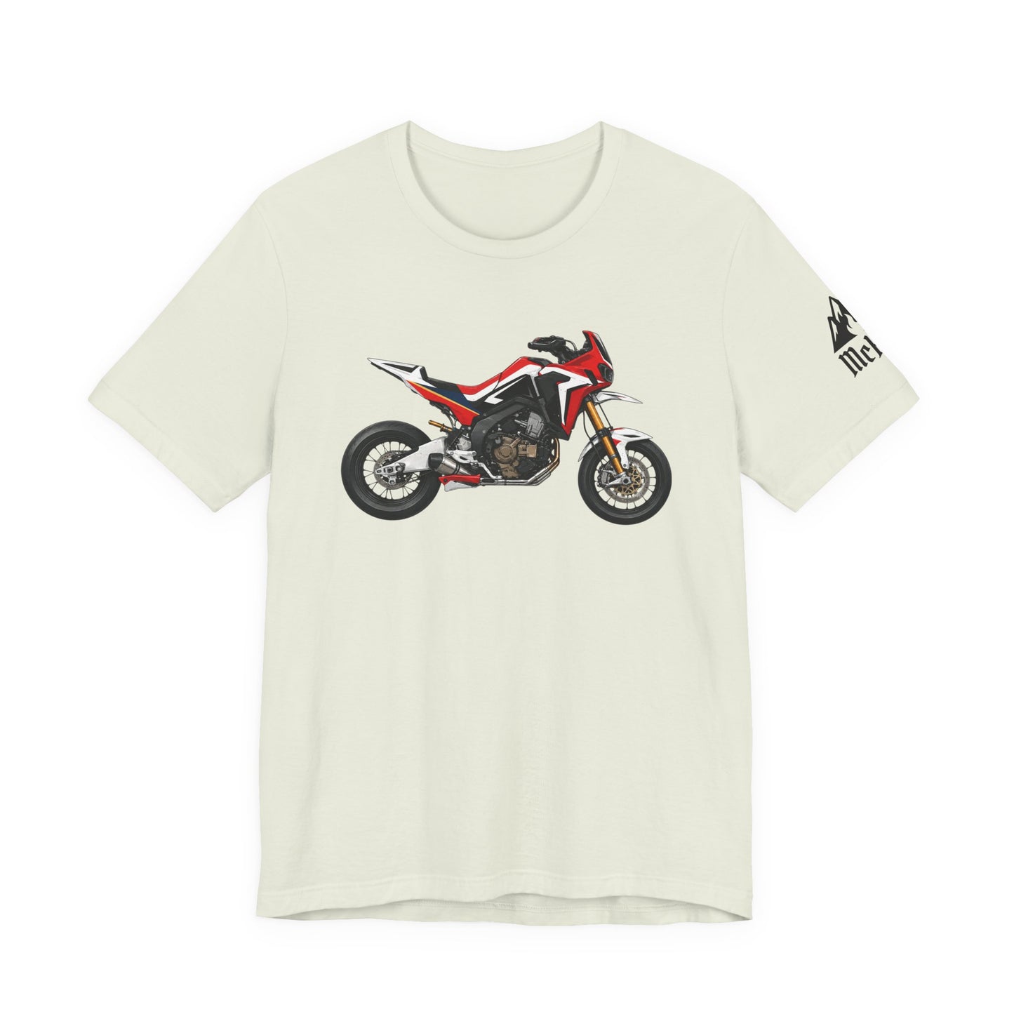 Motorcycle Graphic Tee — Red Adventure Dirt Bike T-Shirt