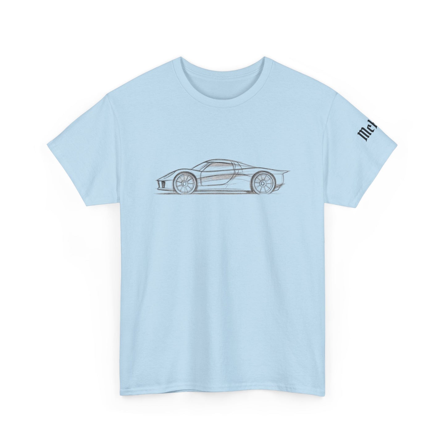 Concept Car Sketch Tee — Minimalist Sports Car T-Shirt