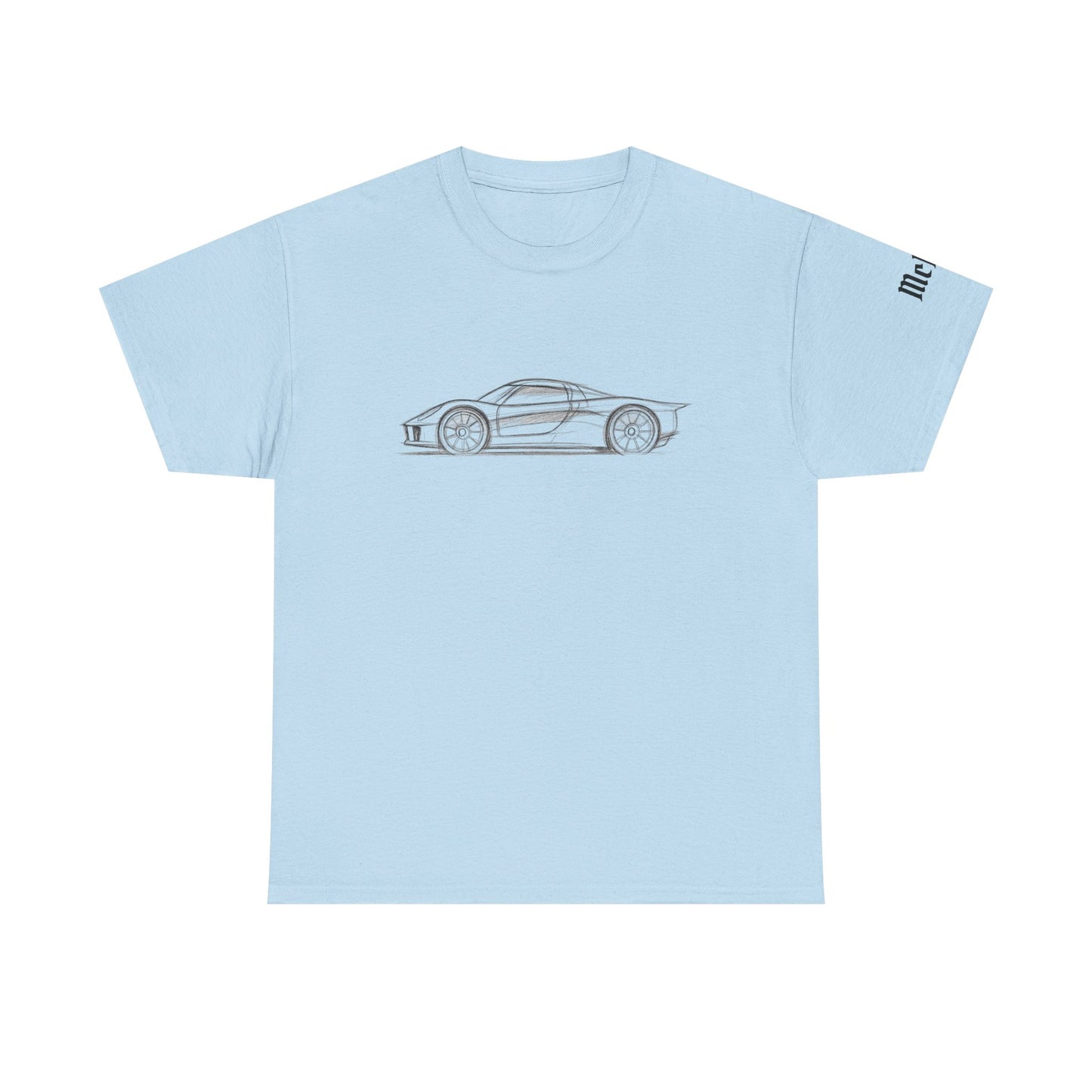 Concept Car Sketch Tee — Minimalist Sports Car T-Shirt