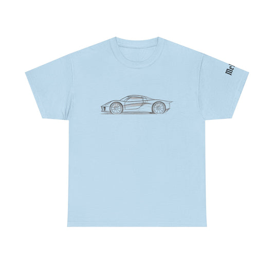 Concept Car Sketch Tee — Minimalist Sports Car T-Shirt
