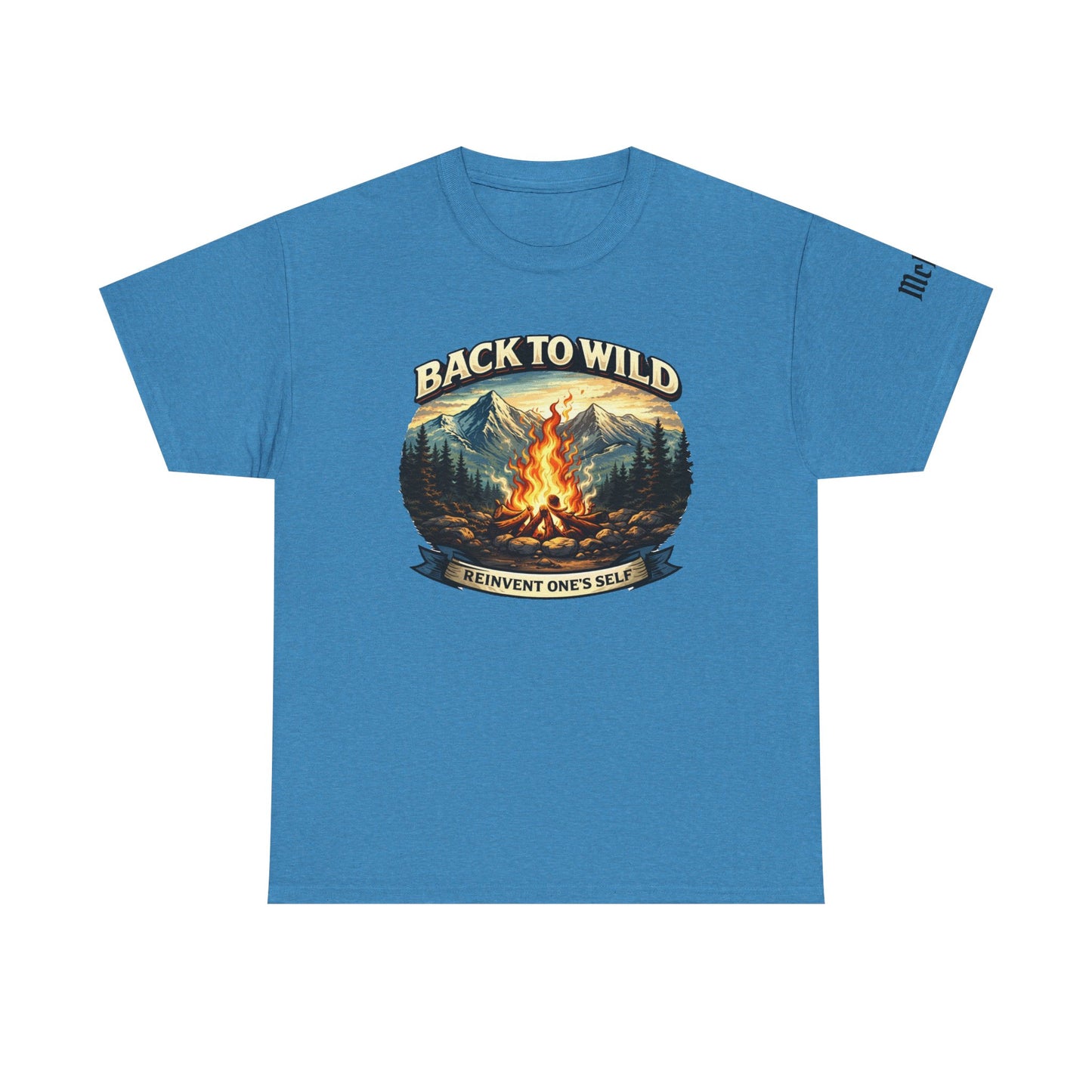 Back to Wild Campfire T-Shirt — Reinvent One's Self Outdoor Adventure Tee
