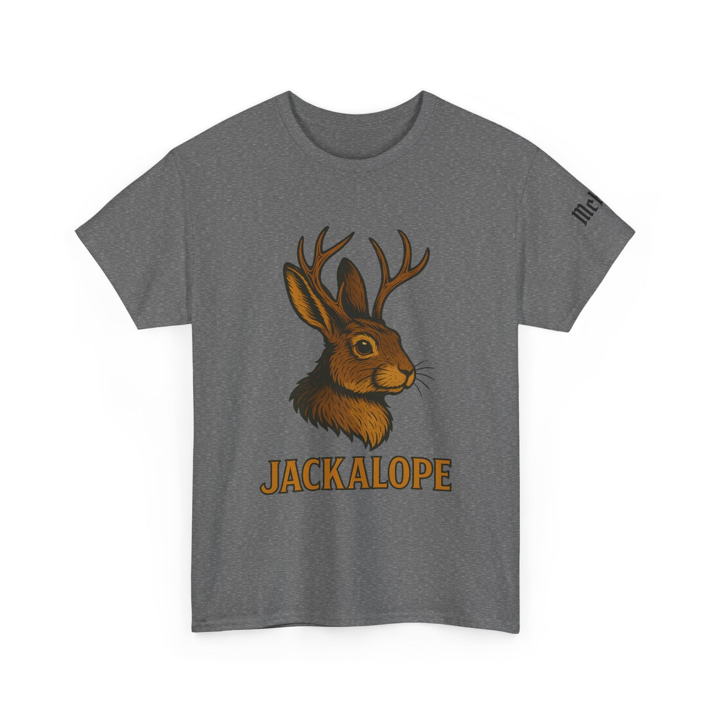 Jackalope Graphic T-Shirt — Vintage Mythical Rabbit Antlers Tee