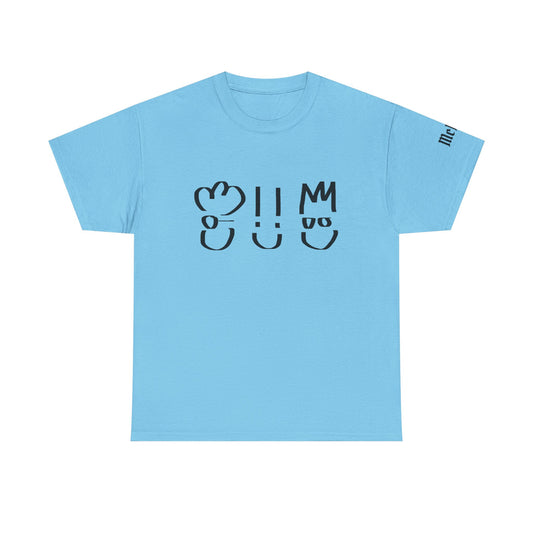 Minimalist Smiley Faces Tee — Playful Abstract Graphic T-Shirt