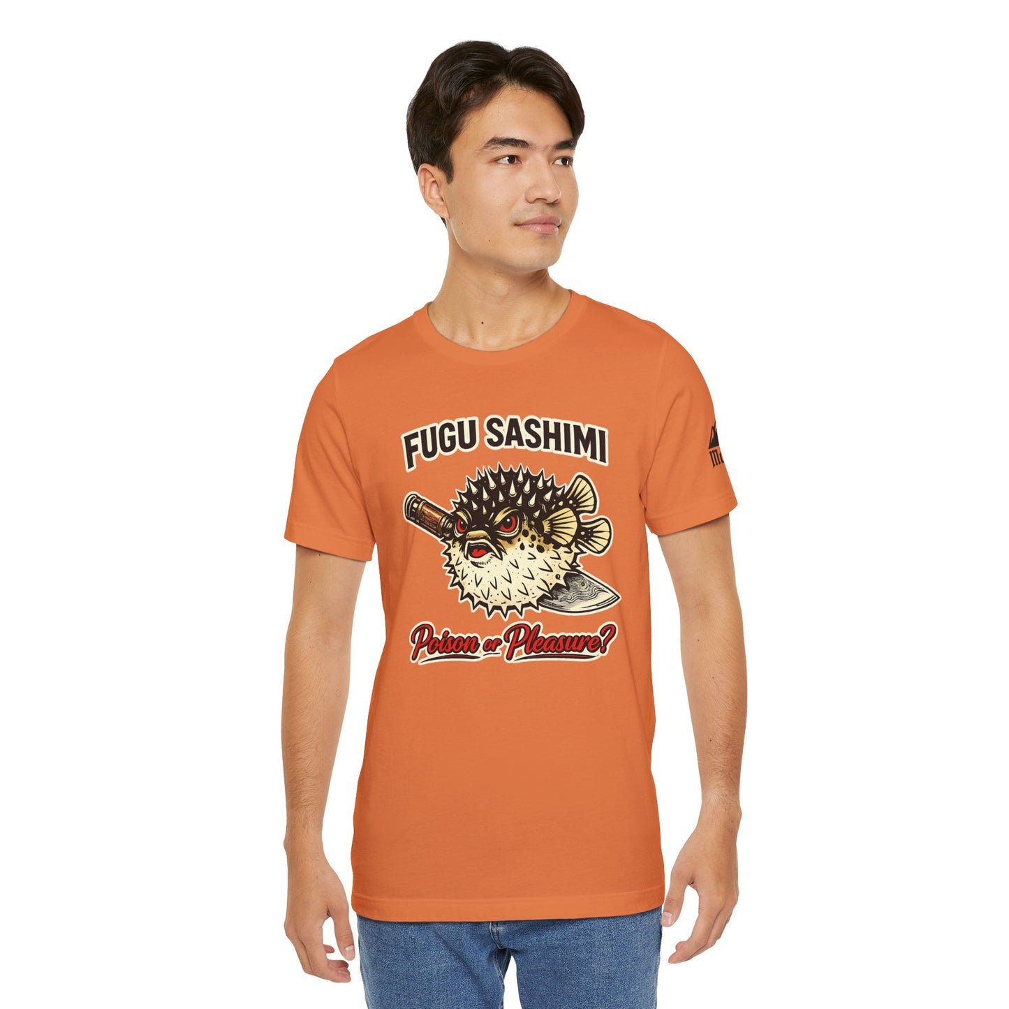 Fugu Sashimi T-Shirt – Retro Pufferfish 'Poison or Pleasure?' Graphic Tee