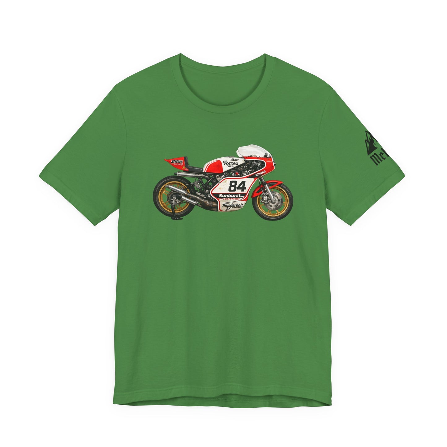 Vintage Racing Motorcycle Tee — Number 84 Cafe Racer Graphic Shirt