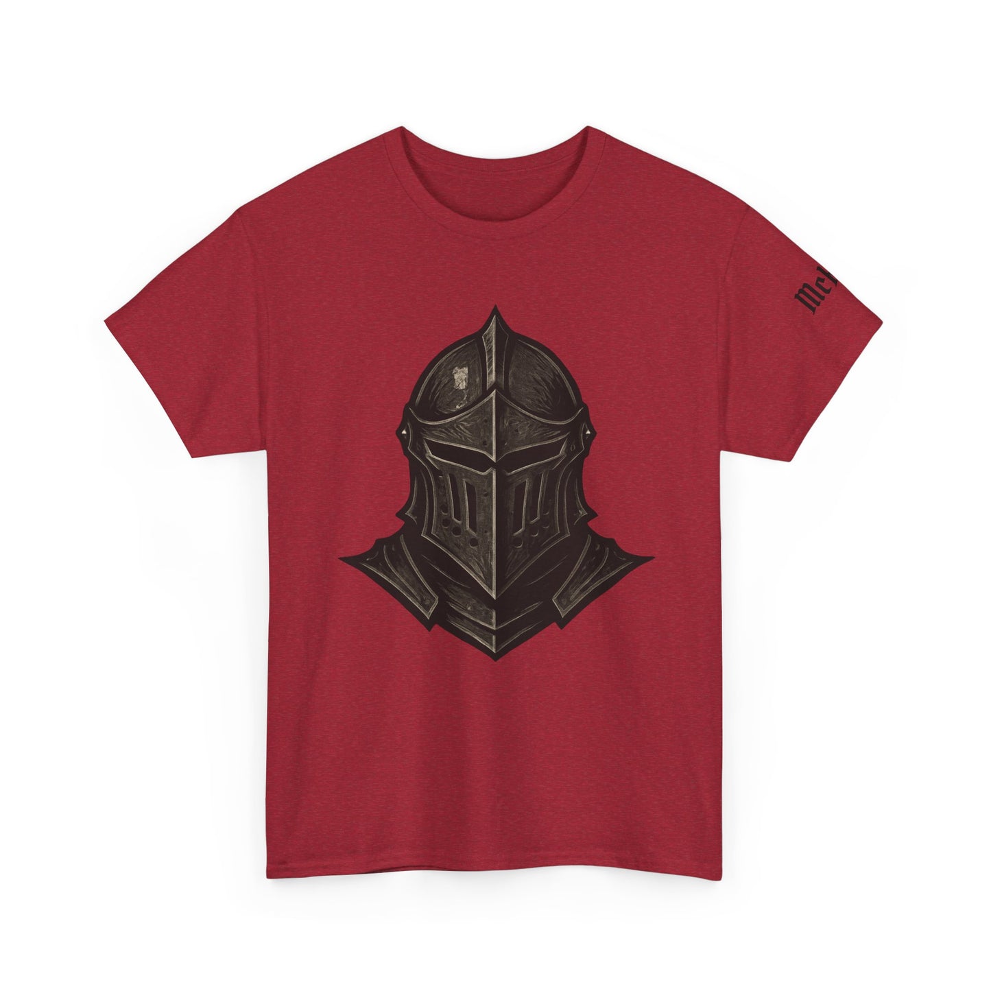 Knight Helmet Graphic Tee — Medieval Armor T‑Shirt for Gamers & Fantasy Fans