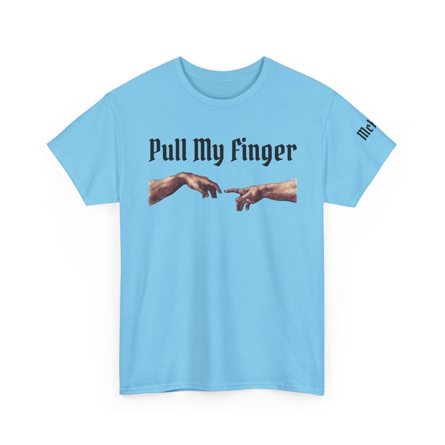 Pull My Finger Tee — Funny Renaissance Hands Graphic T-Shirt