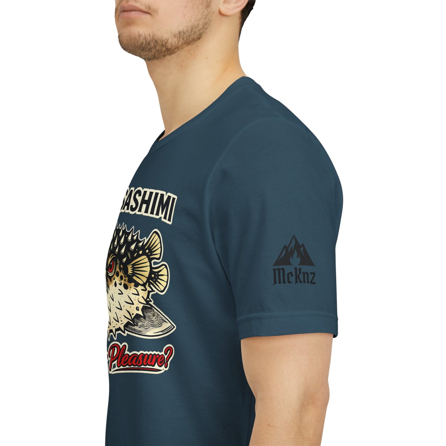 Fugu Sashimi T-Shirt – Retro Pufferfish 'Poison or Pleasure?' Graphic Tee