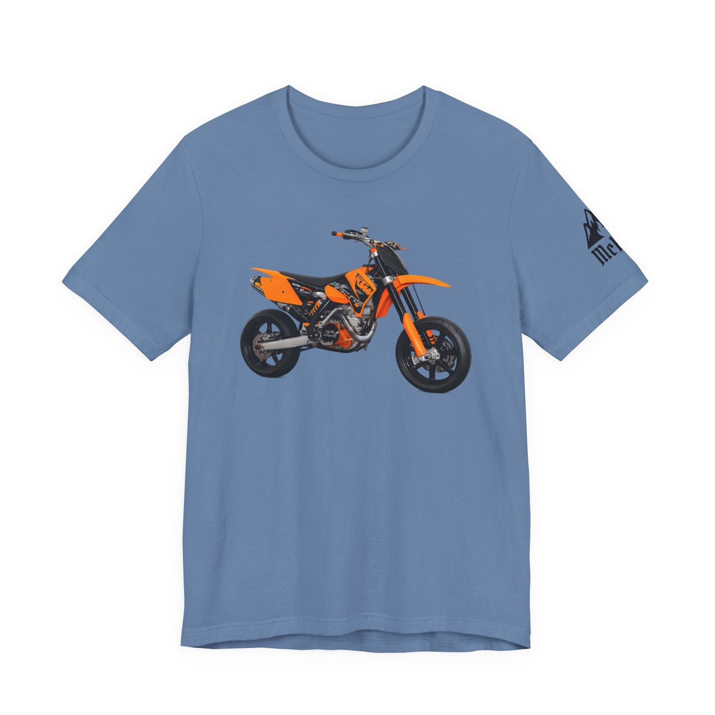 Dirt Bike Graphic Tee – Orange Motocross Motorcycle T‑Shirt