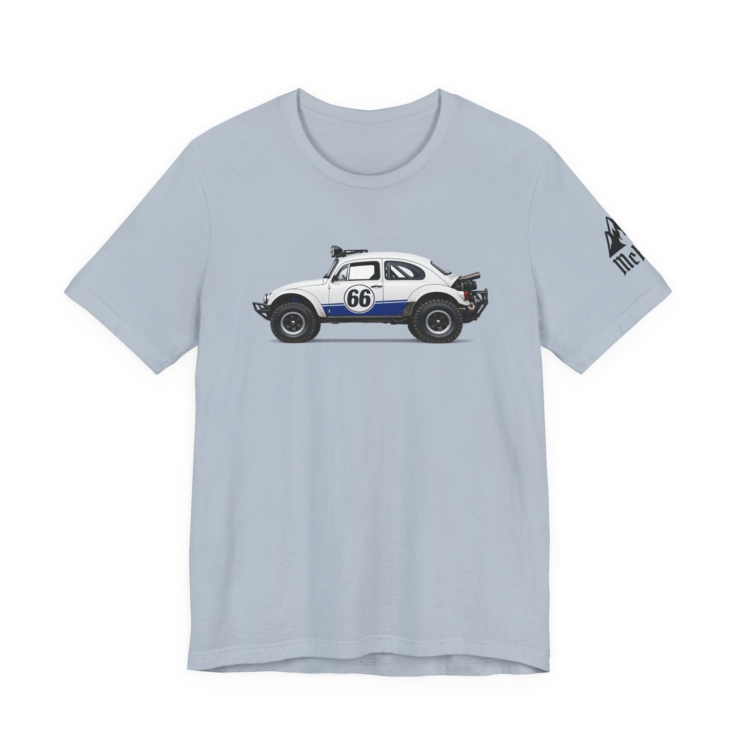 Vintage Baja Beetle Race Car T-Shirt — #66 Off-Road Classic Tee