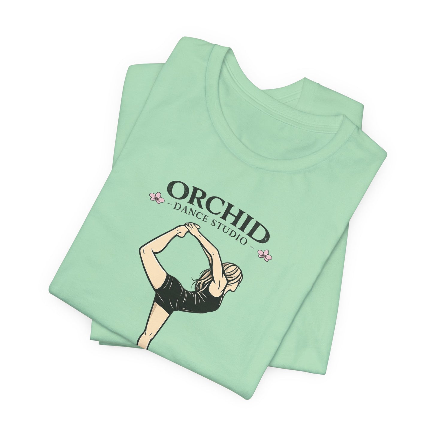 Dance Studio Tee — "Orchid Dance Studio" Ballet Pose Shirt