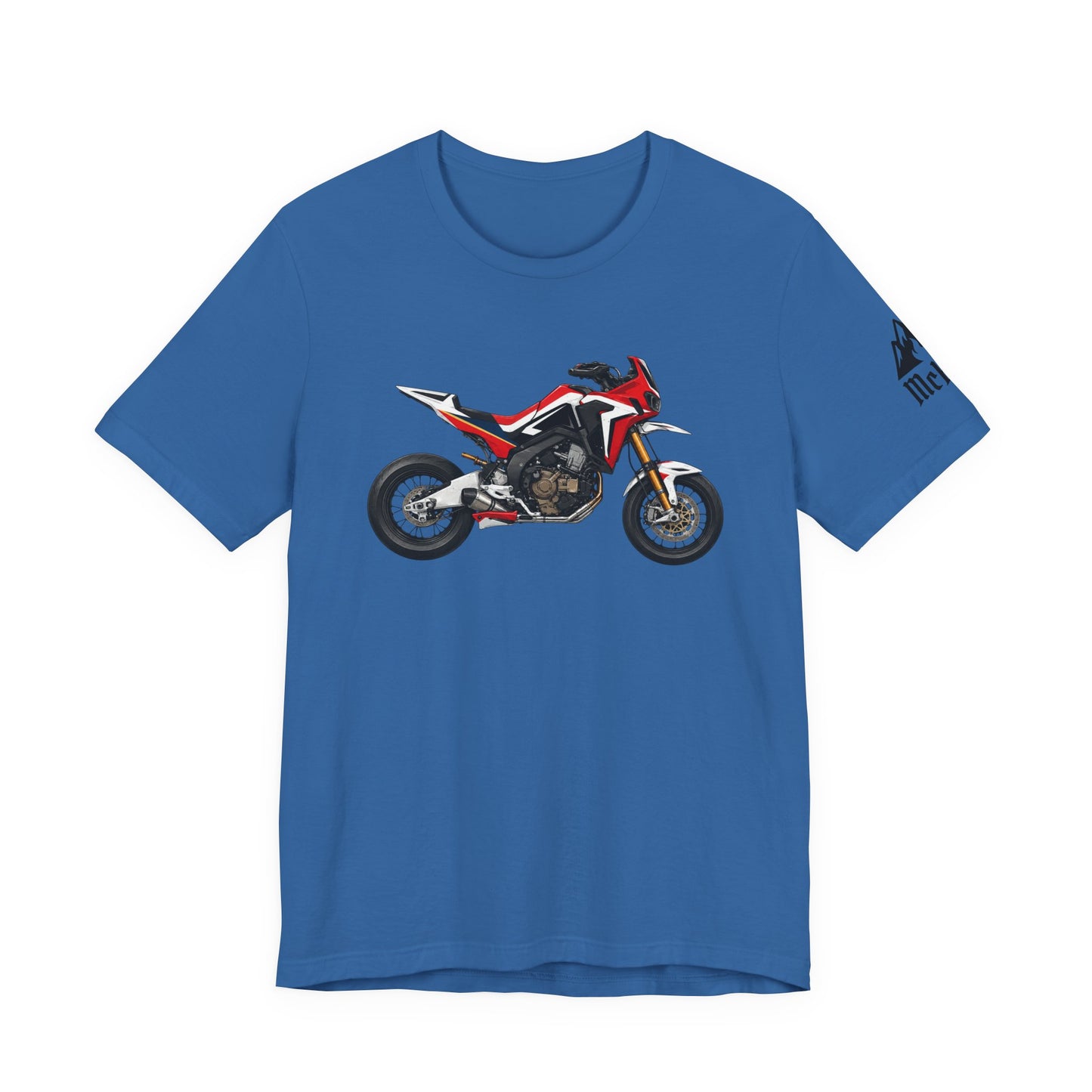 Motorcycle Graphic Tee — Red Adventure Dirt Bike T-Shirt
