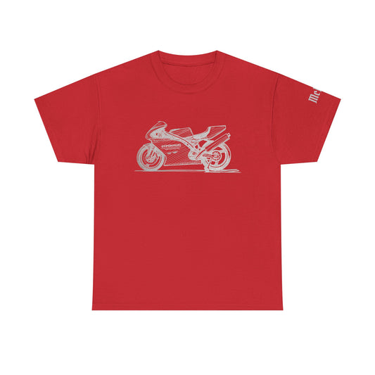 Ducati Supermono Motorcycle Sketch T-Shirt — Vintage Sportbike Graphic Tee