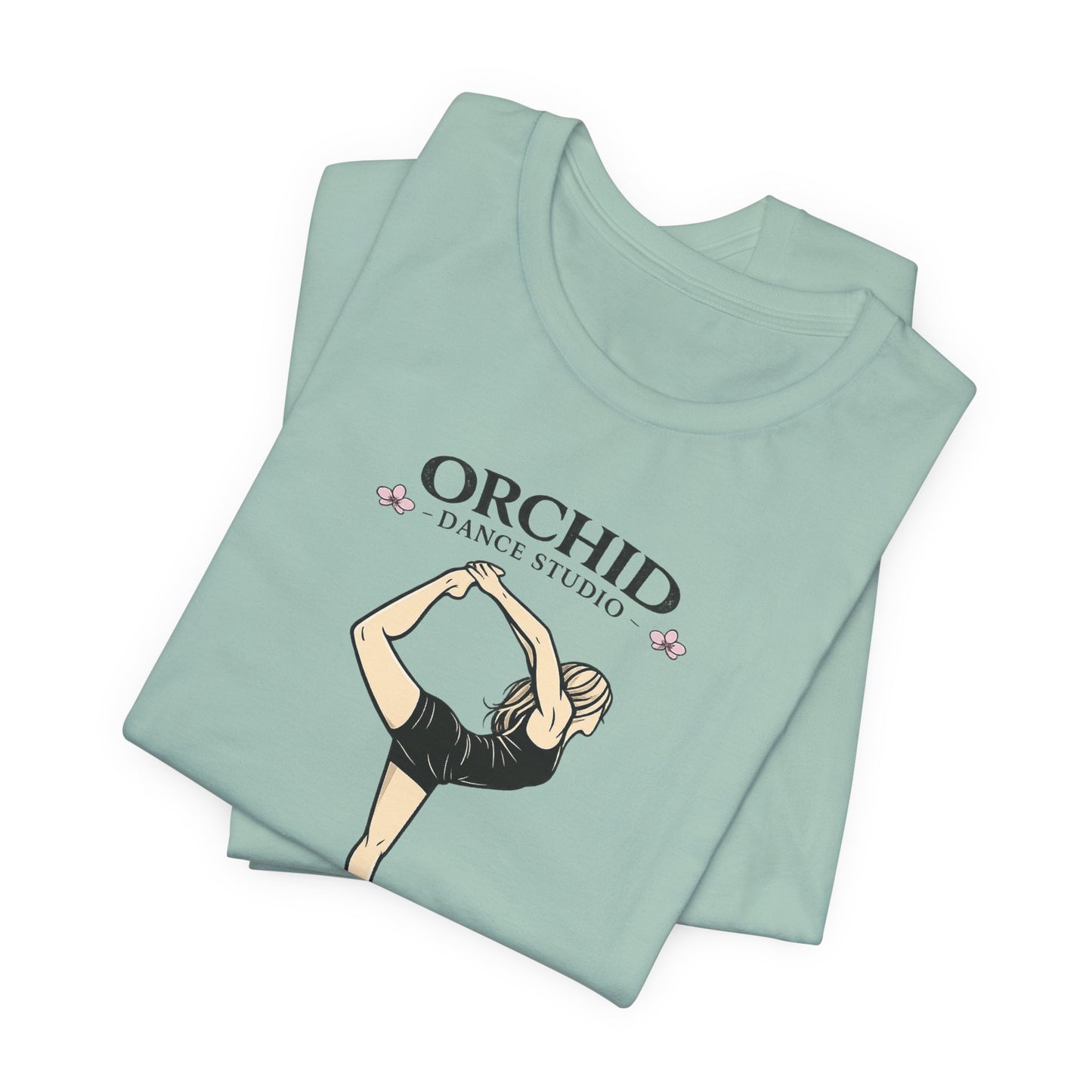 Dance Studio Tee — "Orchid Dance Studio" Ballet Pose Shirt