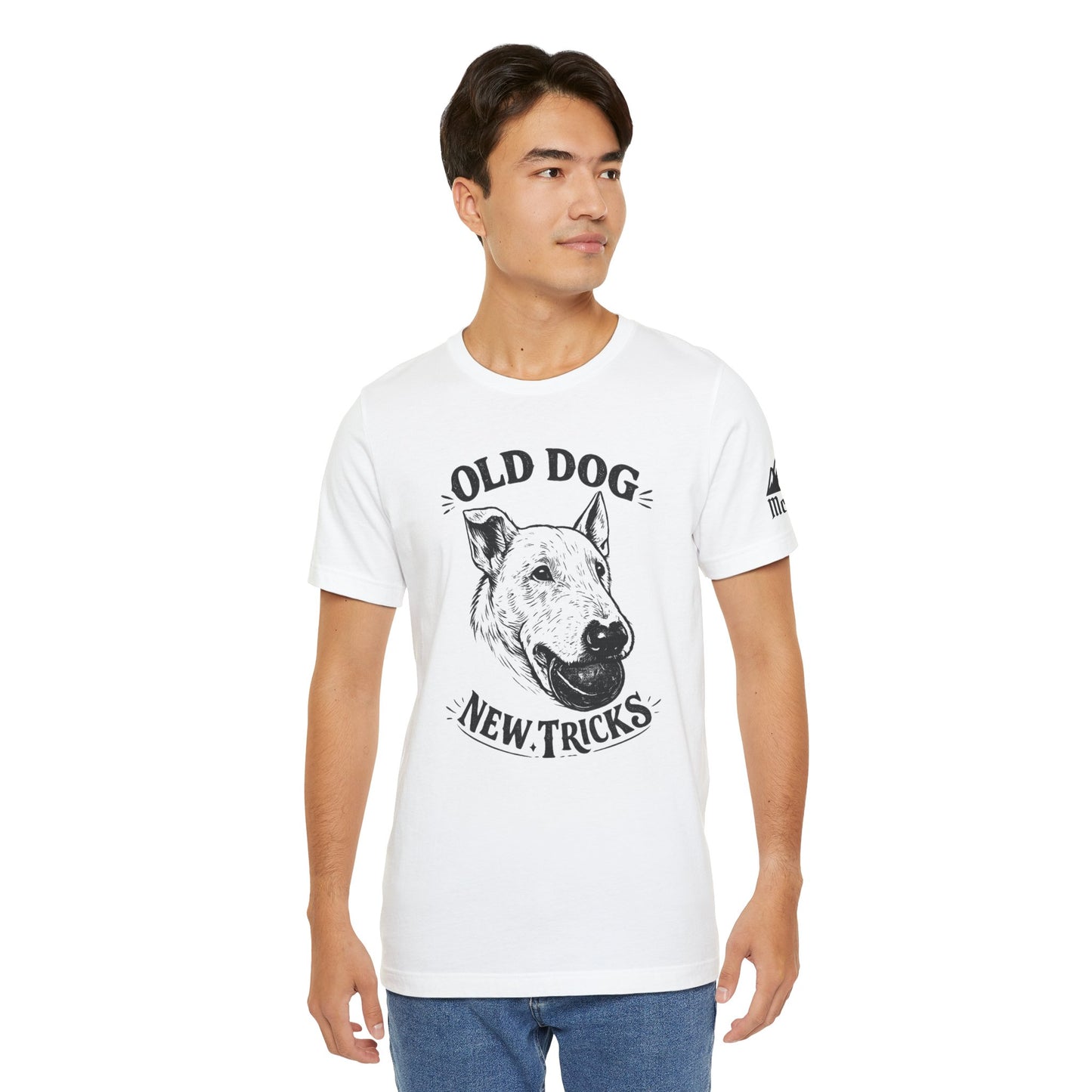 Old Dog, New Tricks T‑Shirt — Vintage Bull Terrier Graphic Tee for Dog Lovers