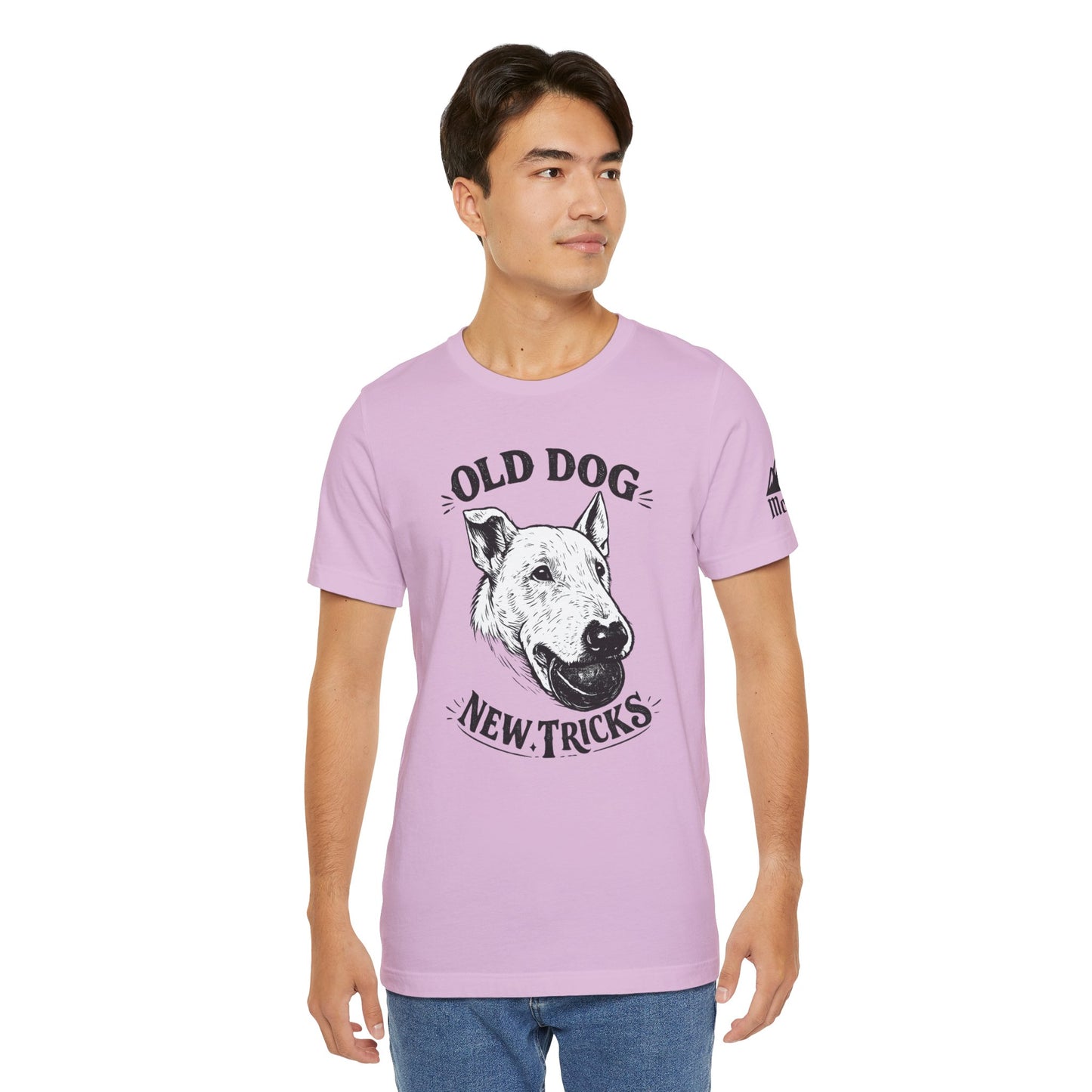 Old Dog, New Tricks T‑Shirt — Vintage Bull Terrier Graphic Tee for Dog Lovers