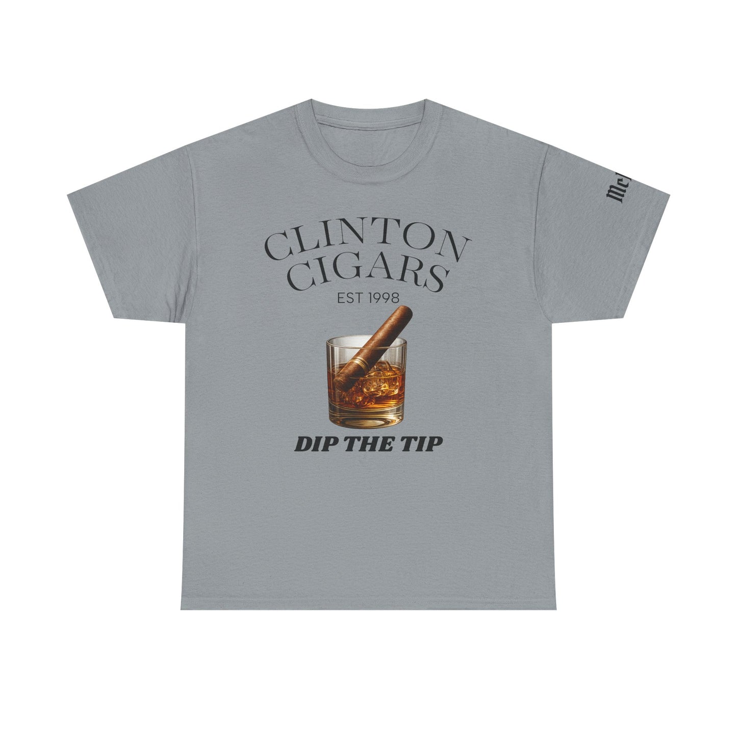 Cigar Lounge T‑Shirt — "Clinton Cigars: Dip The Tip" Graphic Tee