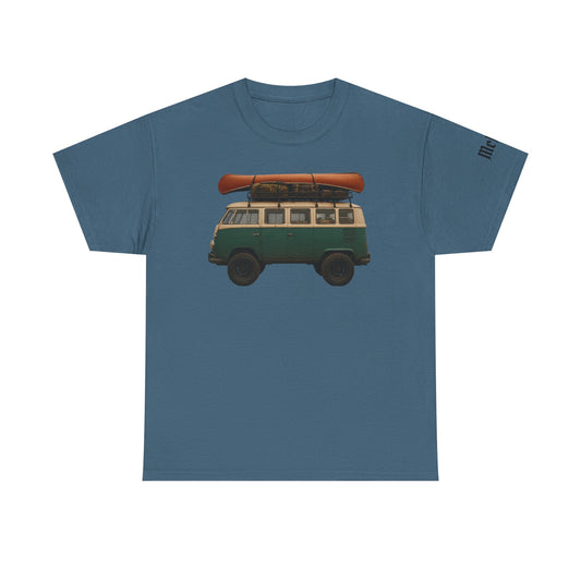 Vintage VW Camper Tee — Surf Canoe Road Trip Graphic T-Shirt