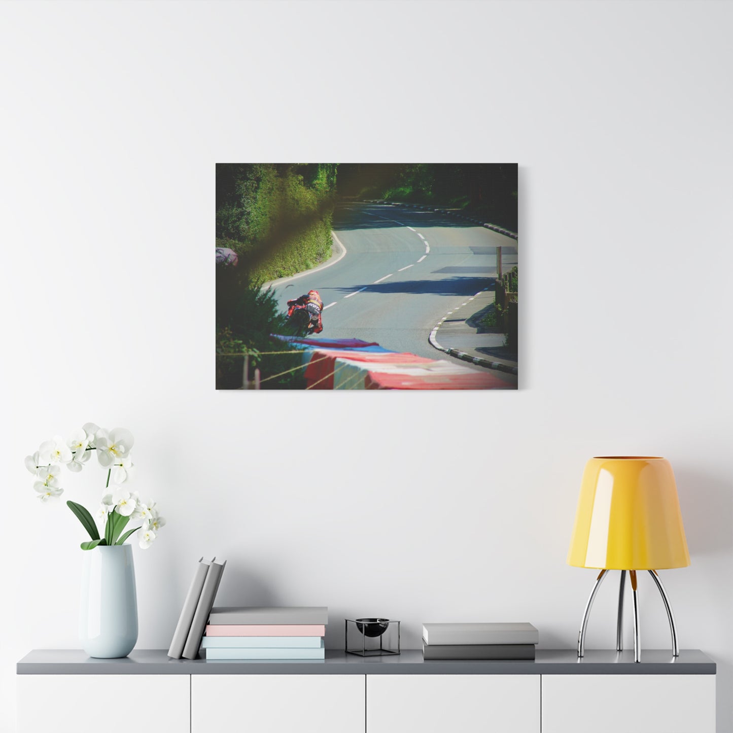 Motorcycle Canvas Print – Road Racing Wall Art